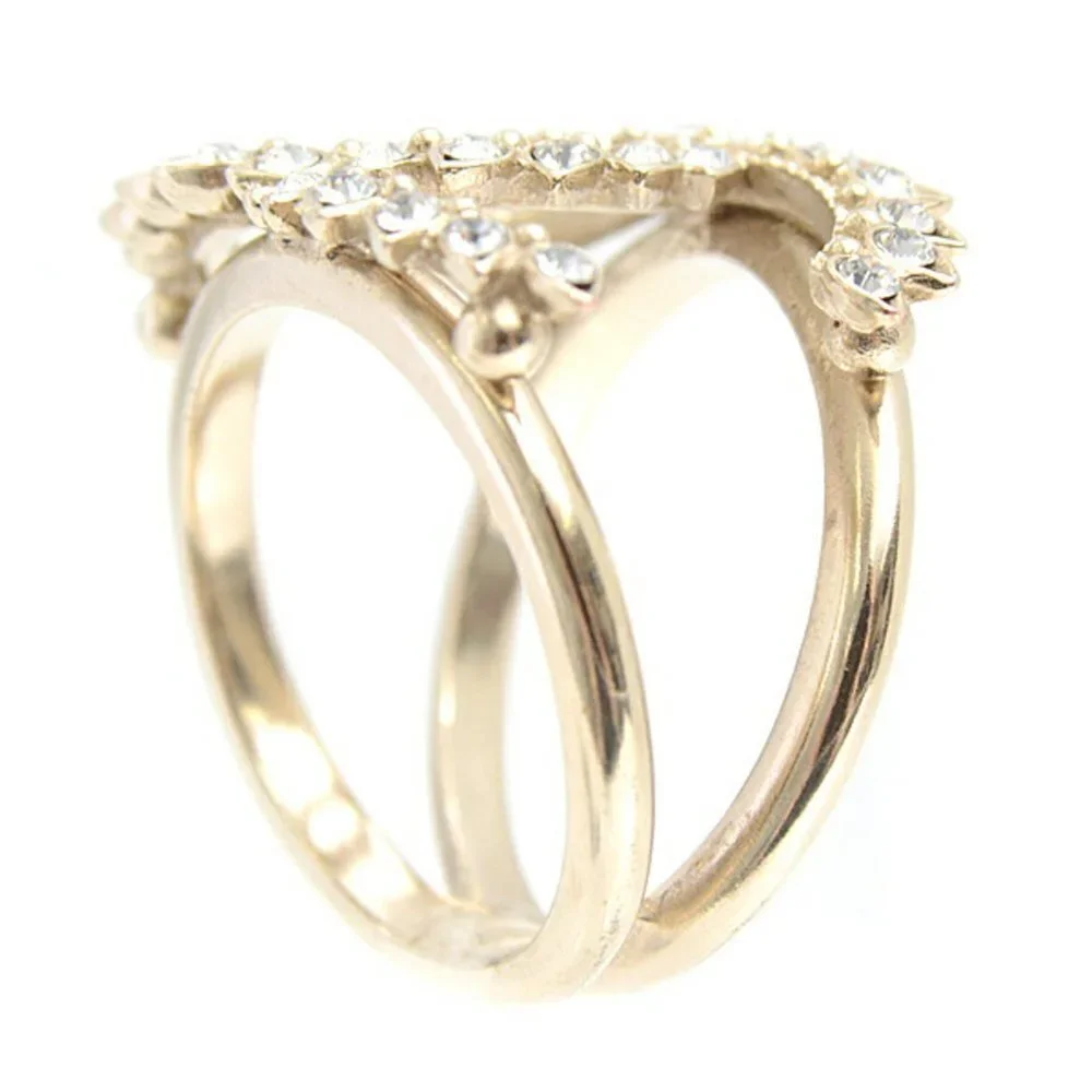 CHANEL Gold Logo Ring - Picture 3 of 10